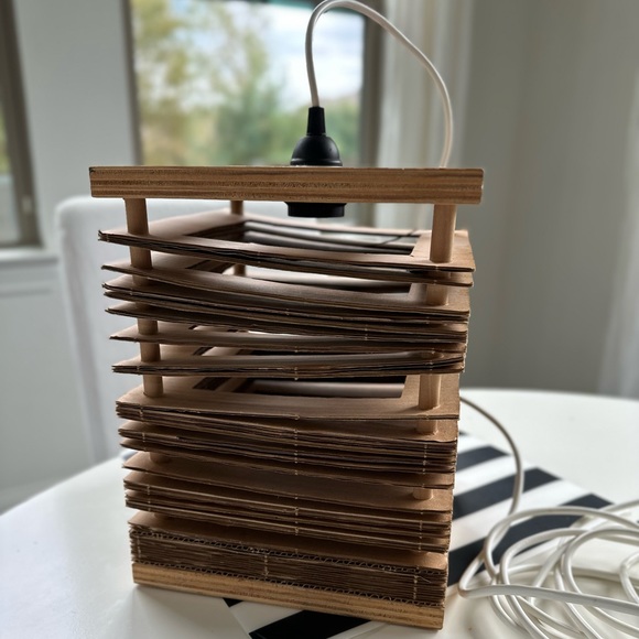 TWO matching Anthropologie Pendant Lights - Modern, Unique and Neutral!! - Picture 1 of 7